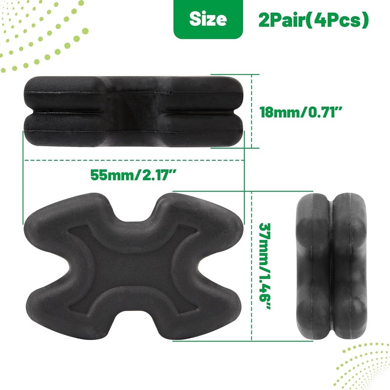 Omoojee Store 4 PCS Bow Limb Dampeners for Compound Bow and Crossbow, Archery Split Limb Stabilizer, Bow Silencer for Reducing Noise and Vibration - Image 2